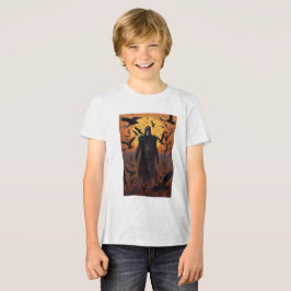 Camiseta Homem de crânio com corvos