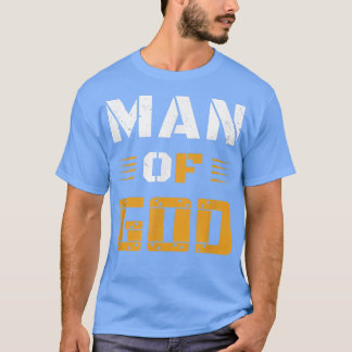 Camiseta Homem de Deus Cristão Dia de os pais
