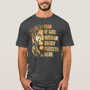 Camiseta Homem De Deus Marido Padre Protetor Hero Husband,