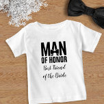 Camiseta Homem de Honra Melhor Amigo da Noiva<br><div class="desc">Presente perfeito para o melhor amigo da noiva,  o Homem de Honra</div>