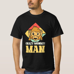 Camiseta Homem de Macaco Louco