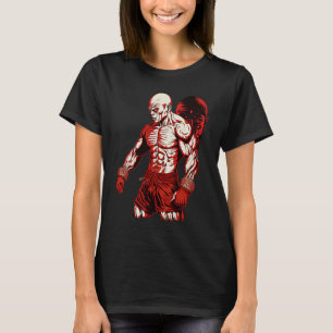 Camiseta Homem de MMA Lutador de Gaiola Boxe de Luta Livre