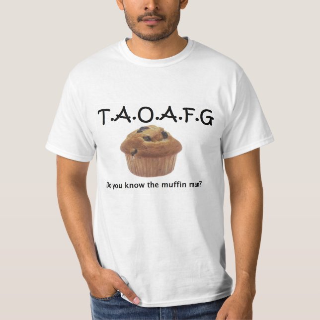 Camiseta Homem de muffin de TAOAFG (Frente)