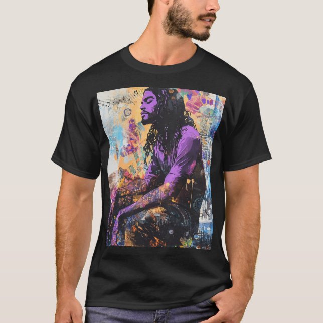 Camiseta Homem de Música (Frente)