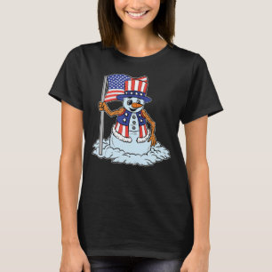 Camiseta Homem de Neve Americano