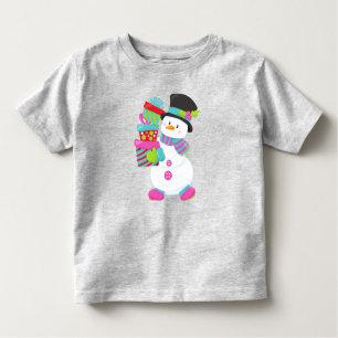 Camiseta Homem de Neve de Natal, Nariz de Cenoura, Presente