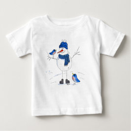 Camiseta Homem de neve de pernas longas