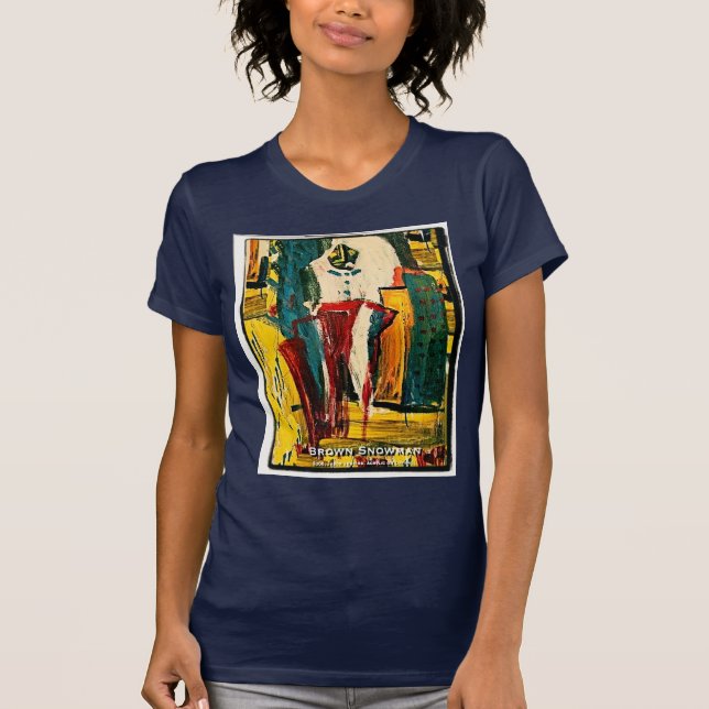 CAMISETA HOMEM DE NEVE MARROM (Frente)
