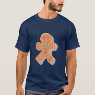 Camiseta Homem de pão-de-espécie feliz