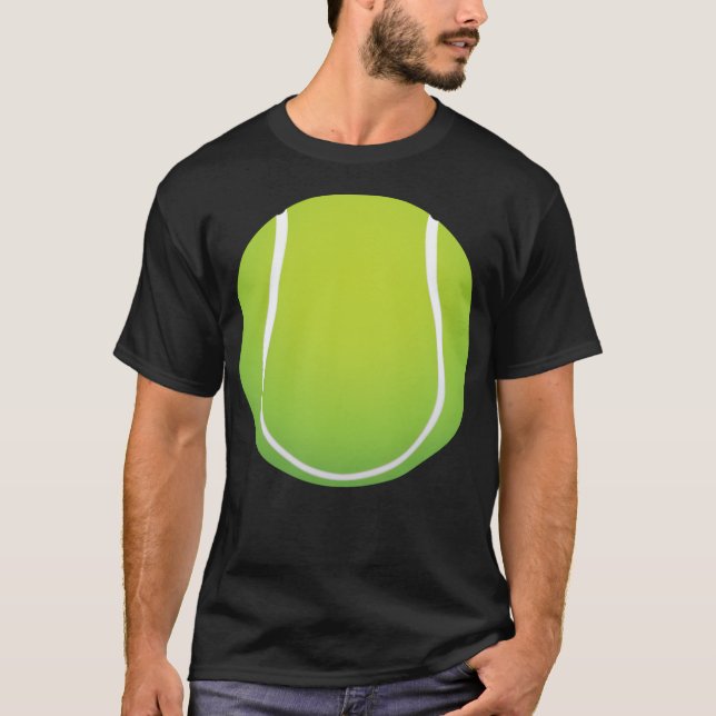Camiseta homem de tennisball tênis Ball (Frente)