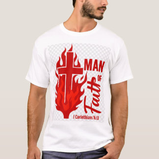Camiseta Homem De Vermelho De Fé