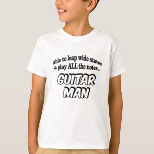 Camiseta Homem de Violão - Super-herói da Música