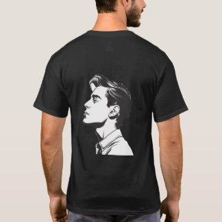Camiseta Homem - Desenho de Perfil de um Homem