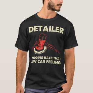 Camiseta Homem Detailer Automaticamente Detalhando Carro No