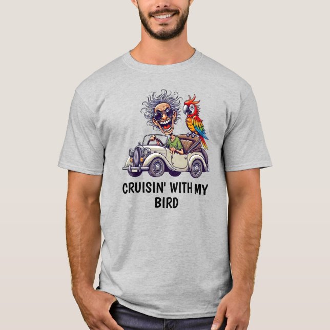 Camiseta Homem Dirigindo (Frente)