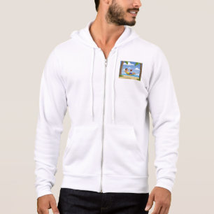 Camiseta Homem Divertido Relaxando em Rede de Praia
