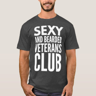 Camiseta Homem do clube veterano barbudo