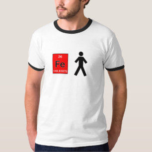 Camiseta homem do ferro (símbolos, milhas)