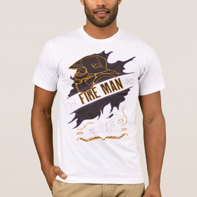 Camiseta HOMEM do FOGO - design exclusivo (Frente)