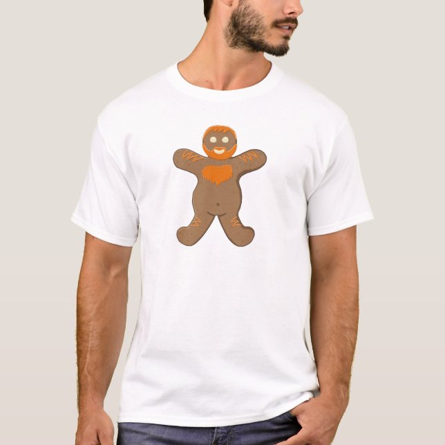 Camiseta Homem do urso do gengibre (Frente)