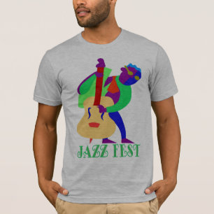 Camiseta Homem dos azuis do Fest do jazz