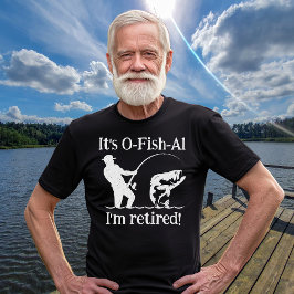 Camiseta Homem é Ofishal Pescador Presente