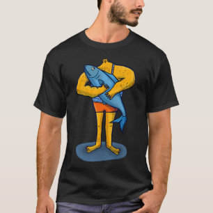 Camiseta Homem e peixe