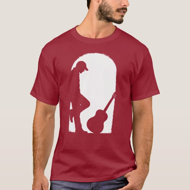 Camiseta Homem e Violão (Frente)