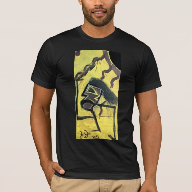 CAMISETA HOMEM EM CORRIDA COMEU O SOL (Frente)