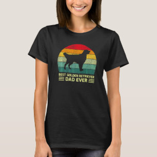 Camiseta Homem engraçado Melhor pai do Retriever Dourado Vi