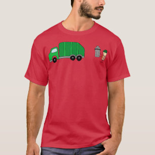Camiseta Homem Engraçado Segurando Caixa Com Lixo