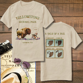Camiseta Homem engraçado tirando foto de Bisonho Búfalo Cam