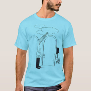 Camiseta Homem Escolhendo Entre o Céu ou uma Palestra Sobre