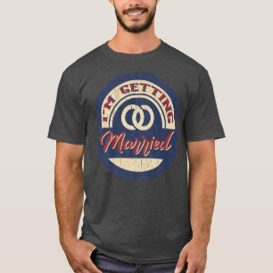 Camiseta Homem Estou Me Casando Funny Noivo Festa de Soltei