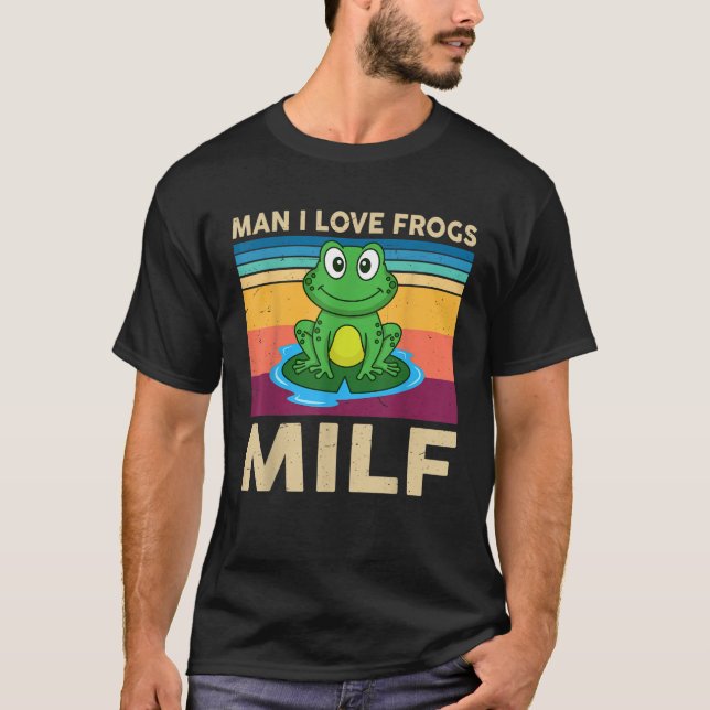 Camiseta Homem Eu Adoro Sapos Crianças Bebês Irmão Cute Sap (Frente)