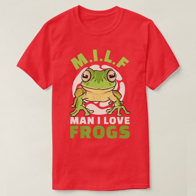 Camiseta Homem Eu Adoro Sapos M (Frente do Design)