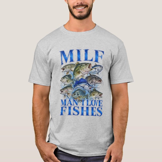 Camiseta Homem Eu Amo Peixes (Frente)