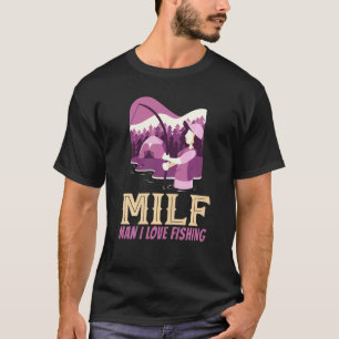 Camiseta Homem Eu Amo Pescar Verão Acampamento Menina Camin