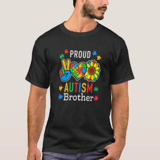 Camiseta Homem Eu Sou Um Orgulhoso Irmão Autista Conscienti