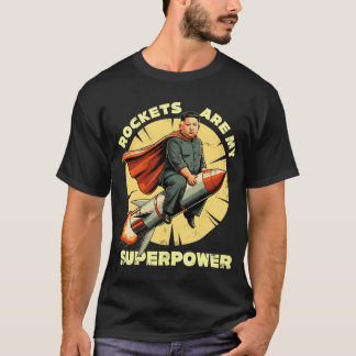 Camiseta Homem Foguete Foguetes São Meu Superpoder vintage