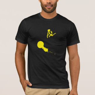 Camiseta Homem fora do tempo (amarelo elétrico)