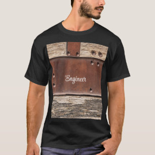 Camiseta Homem forte de madeira de ferro olha