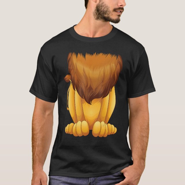 Camiseta Homem-Gato Grande Fato De Fumos De Leão Sem Cabeça (Frente)