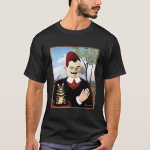 Camiseta "Homem & gato" por Henri Rousseau