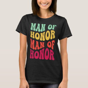 Camiseta Homem Groovy de Honra Festa de Solteiro Groomsmen 