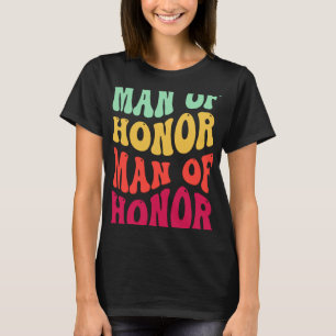 Camiseta Homem Groovy de Honra Festa de Solteiro Groomsmen