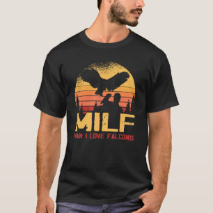 Camiseta Homem I Love Falcons Vintage Bird Falconer