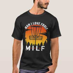 Camiseta Homem I Love Frolf Retro Disk Golf Ultimate Frisbe