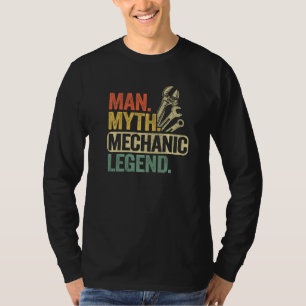 Camiseta Homem Lenda Mecânico Mito Cara do Carro Oficina Pa