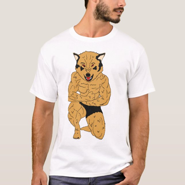 Camiseta homem-lobo (Frente)